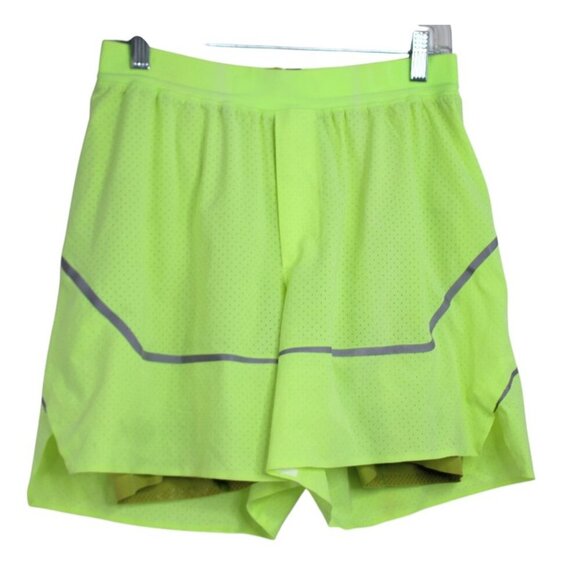 Lululemon Men’s Surge Athletic Running Shorts in Neon Green Yellow Volt - Picture 3 of 8